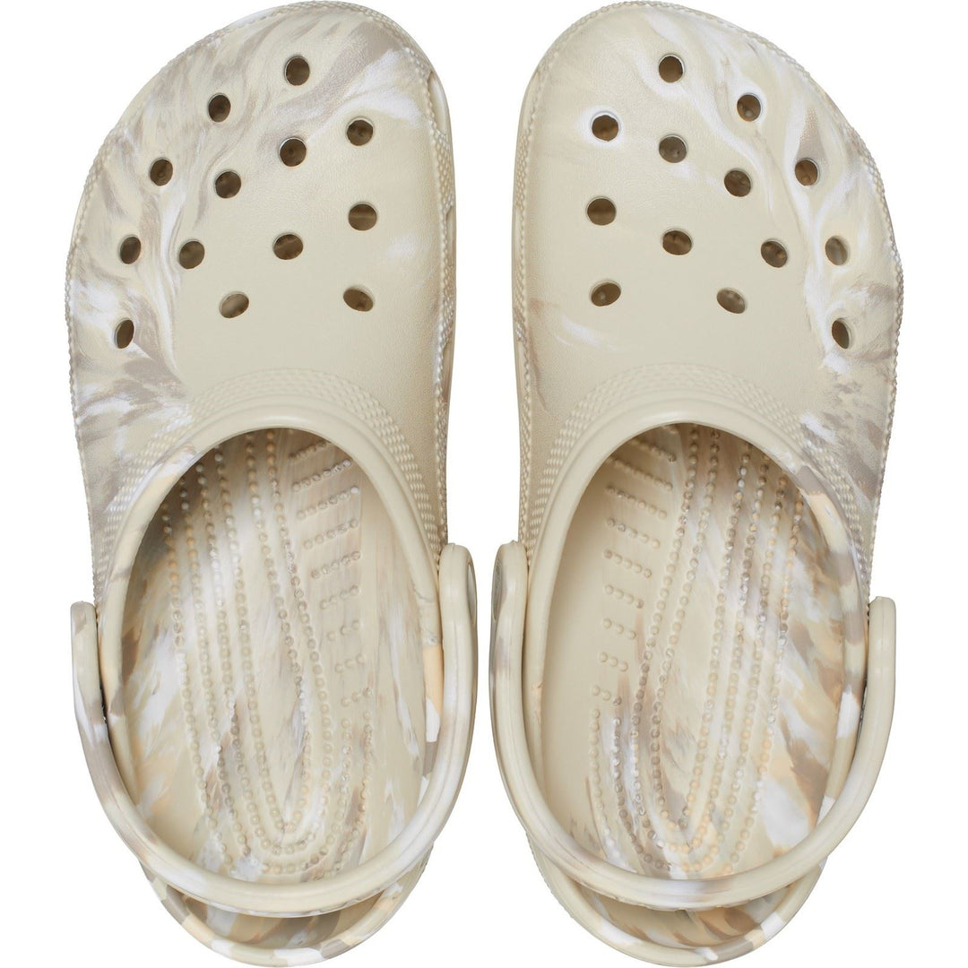 Unisex Wide Fit Crocs 206867 Classic Marbled Clog Sandals