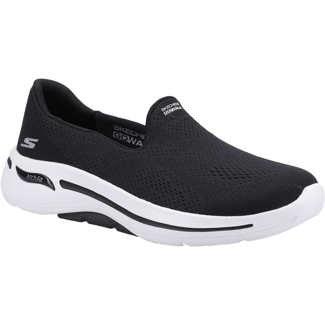 Women's Wide Fit Skechers 124483 Go Walk Arch Fit Imagined Sneakers