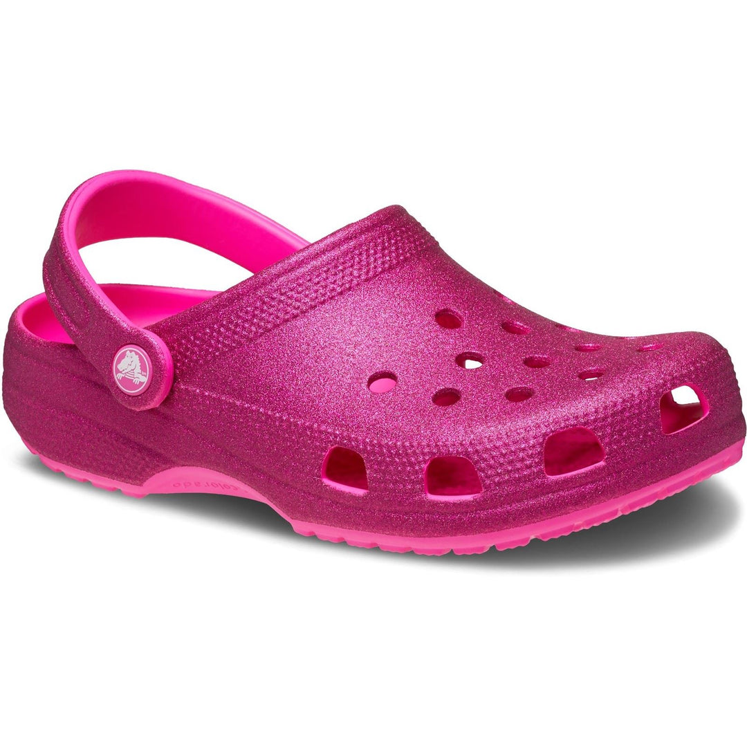 Unisex Wide Fit Crocs 205942 Glitter Clog Sandals