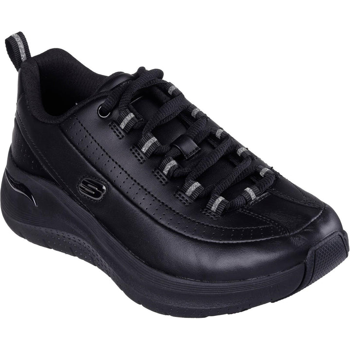 Women's Wide Fit Skechers 150061 Arch Fit 2.0 Star Bound Sneakers
