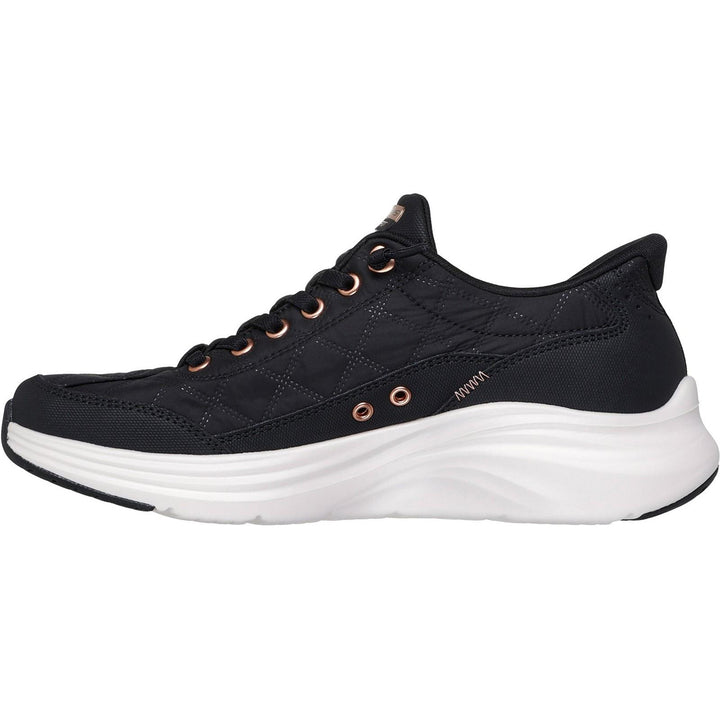 Women's Wide Fit Skechers 150413 Slip-ins Contour Foam Cozy Fit Golden Hour Sneakers