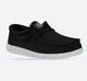 Men's Heydude 40009 Wally Slub Classic Slip On Shoes - Black