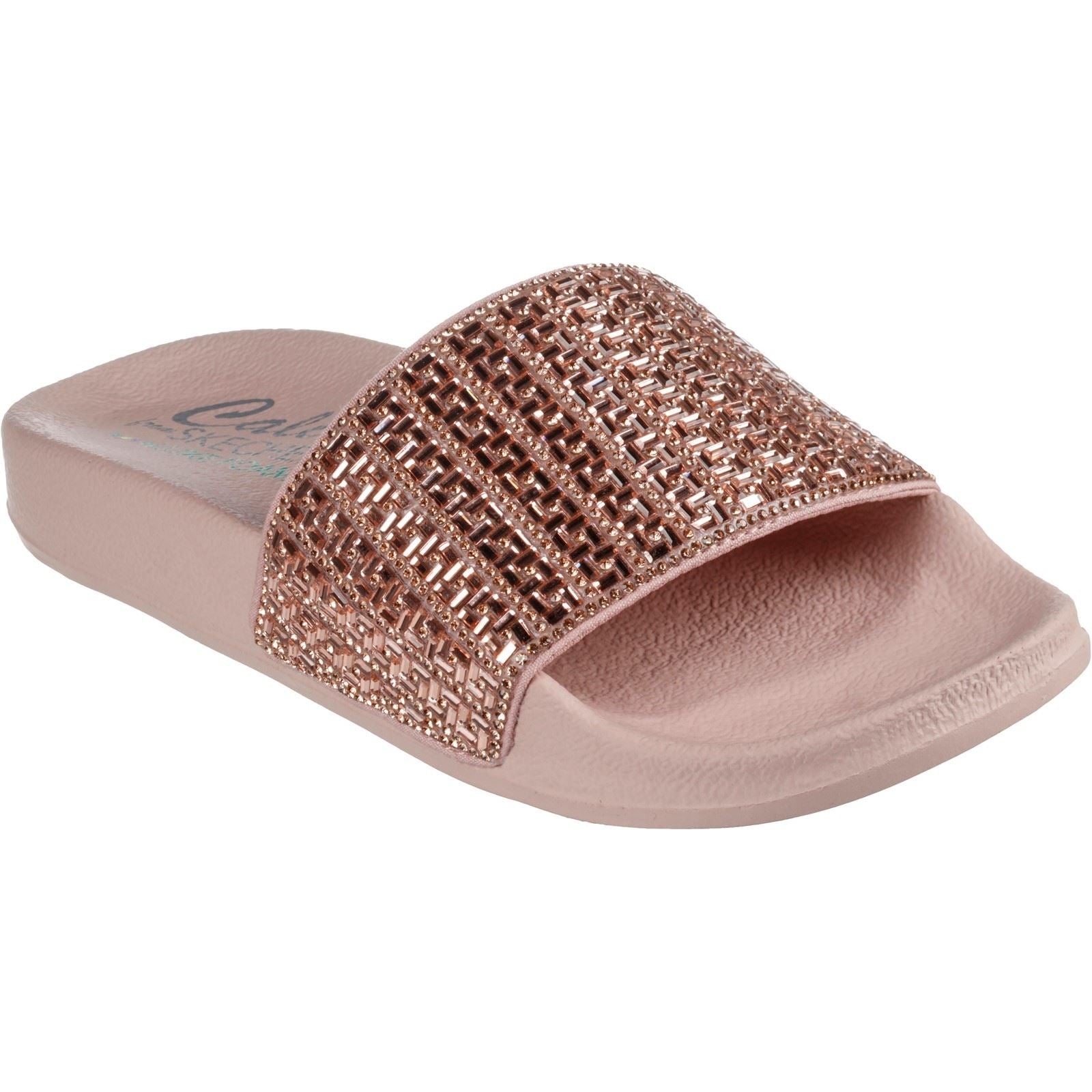 skechers rose gold sandals