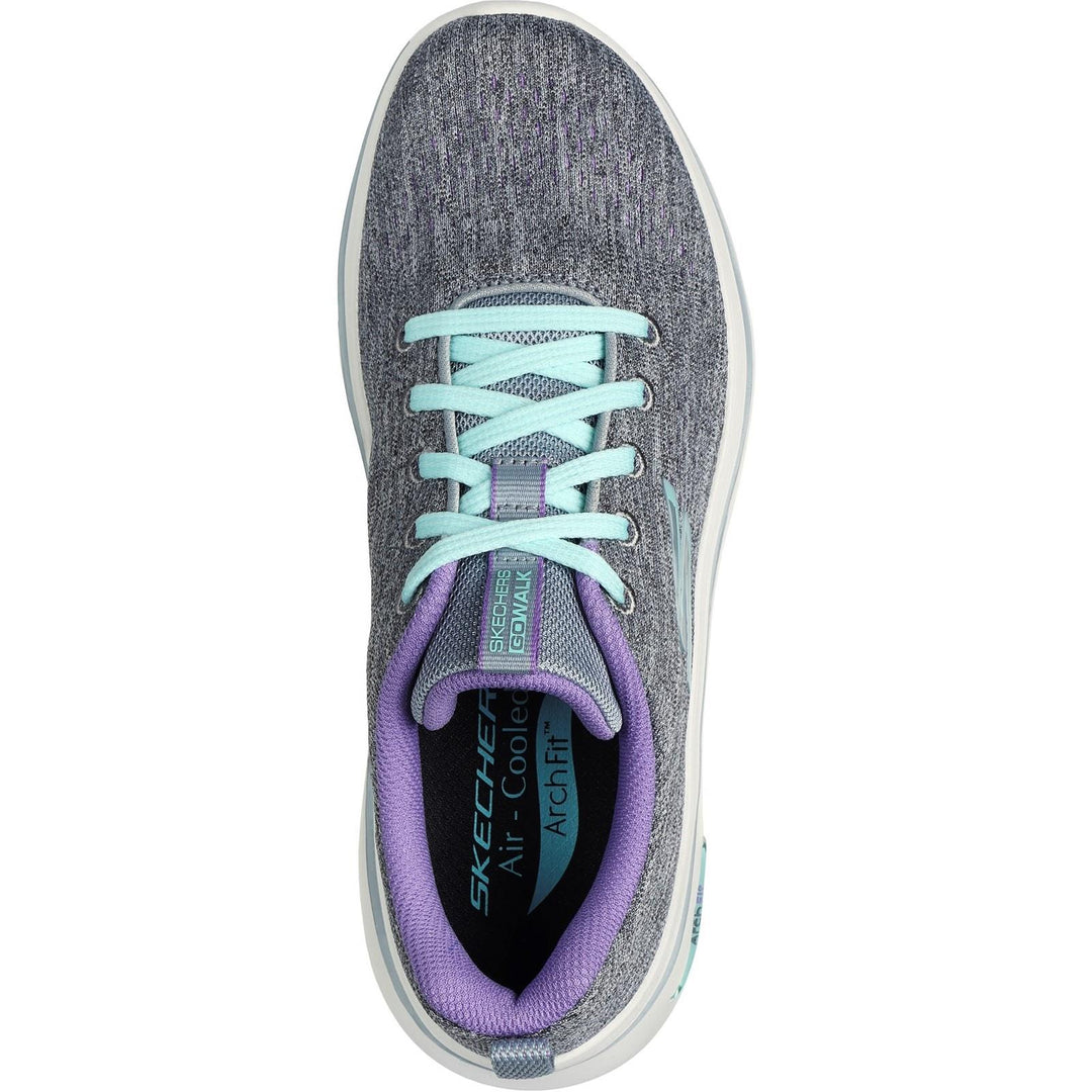 Women's Wide Fit Skechers 125311 Go Walk Arch Fit 2.0 Vivid Sneakers
