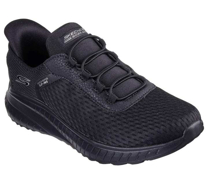 Women's Wide Fit Skechers 117504W Slip-ins Bobs Sport Squad Chaos In Color Sneakers