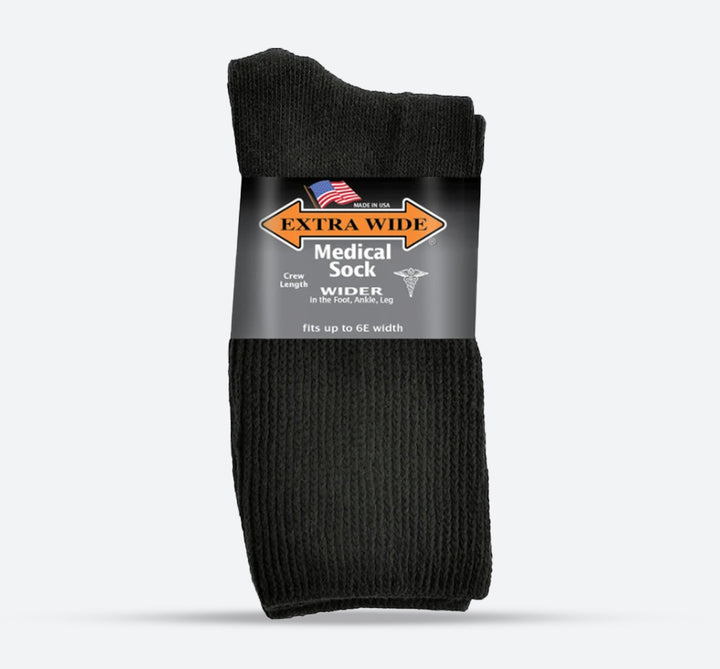 Womens Extra Wide 4850 Medical Crew Socks