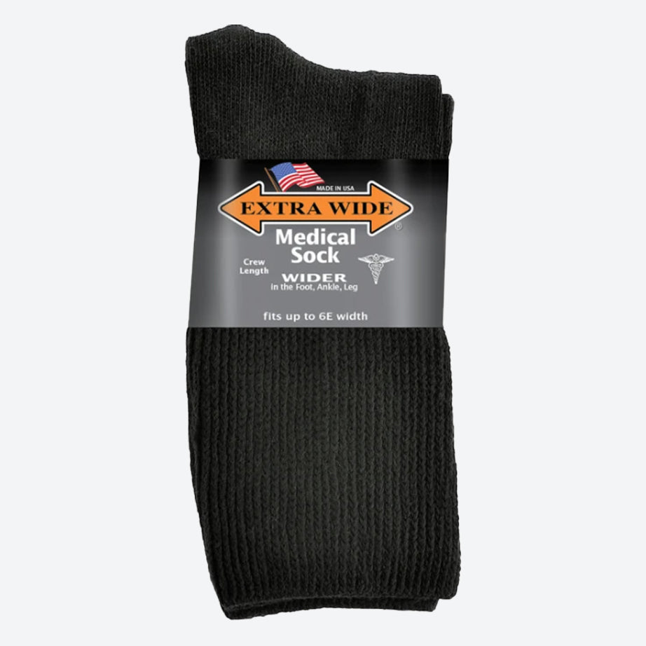 Womens Extra Wide 4850 Medical Crew Socks