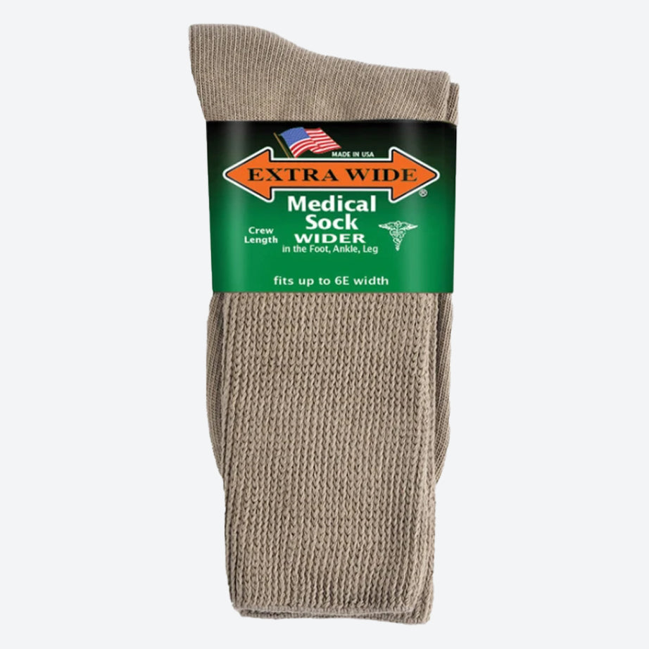 Womens Extra Wide 4850 Medical Crew Socks