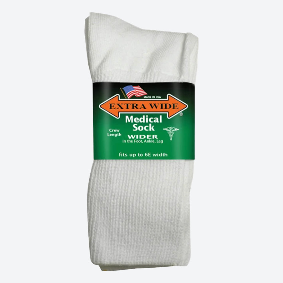 Womens Extra Wide 4850 Medical Crew Socks