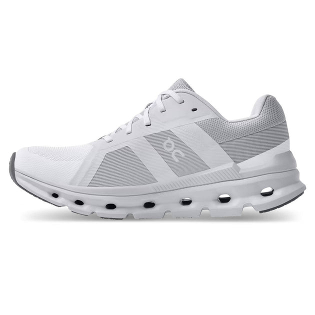 Women's Wide Fit On Running Cloudrunner Training Shoes - White/Frost ...