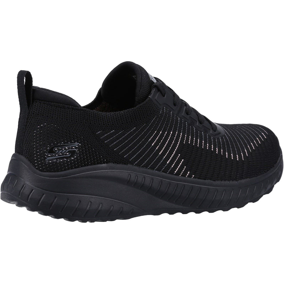 Women's Wide Fit Skechers 117207 Bobs Squad Chaos Renegade Sneakers - Black