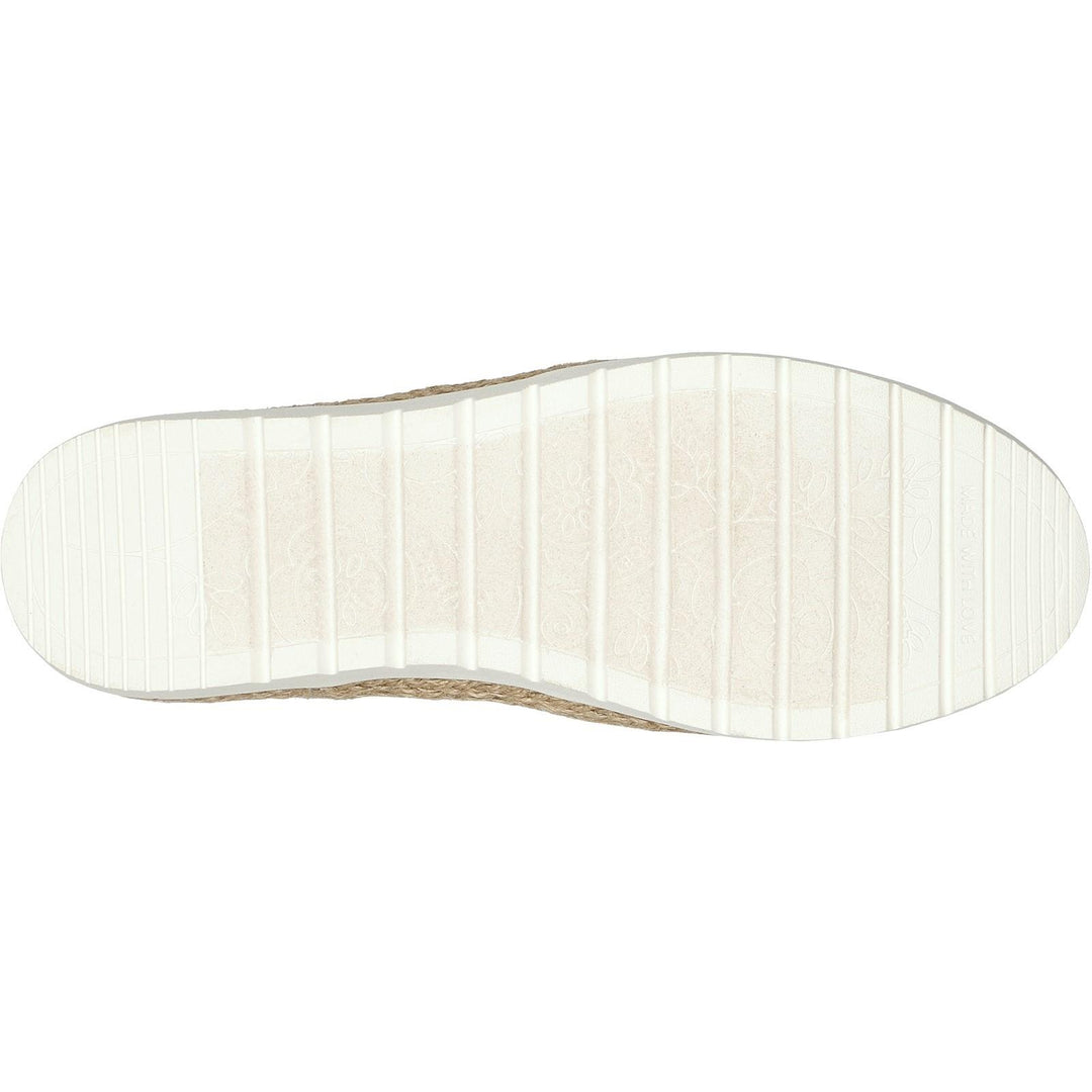 Women's Wide Fit Skechers 113982 Bobs Flexpadrille 3.0 Island Muse Espadrille Slippers