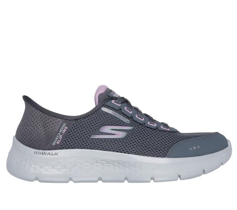 Women's Wide Fit Skechers 124846 Go Walk Flex Clear Creek Sneakers