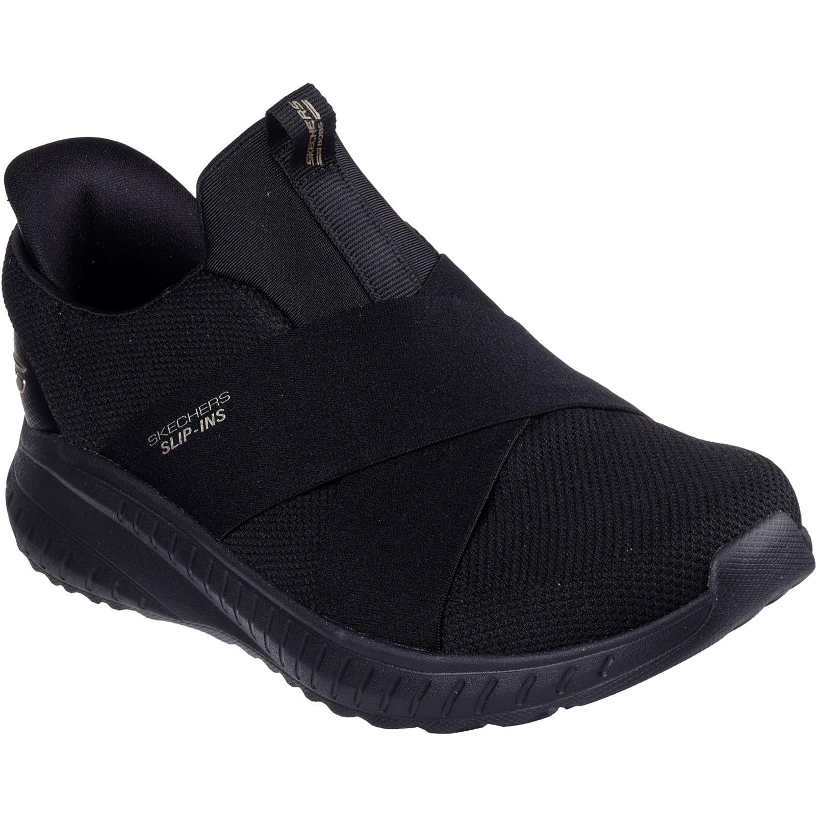 Women's Wide Fit Skechers 117505 Slip-ins Bobs Sport Squad Chaos