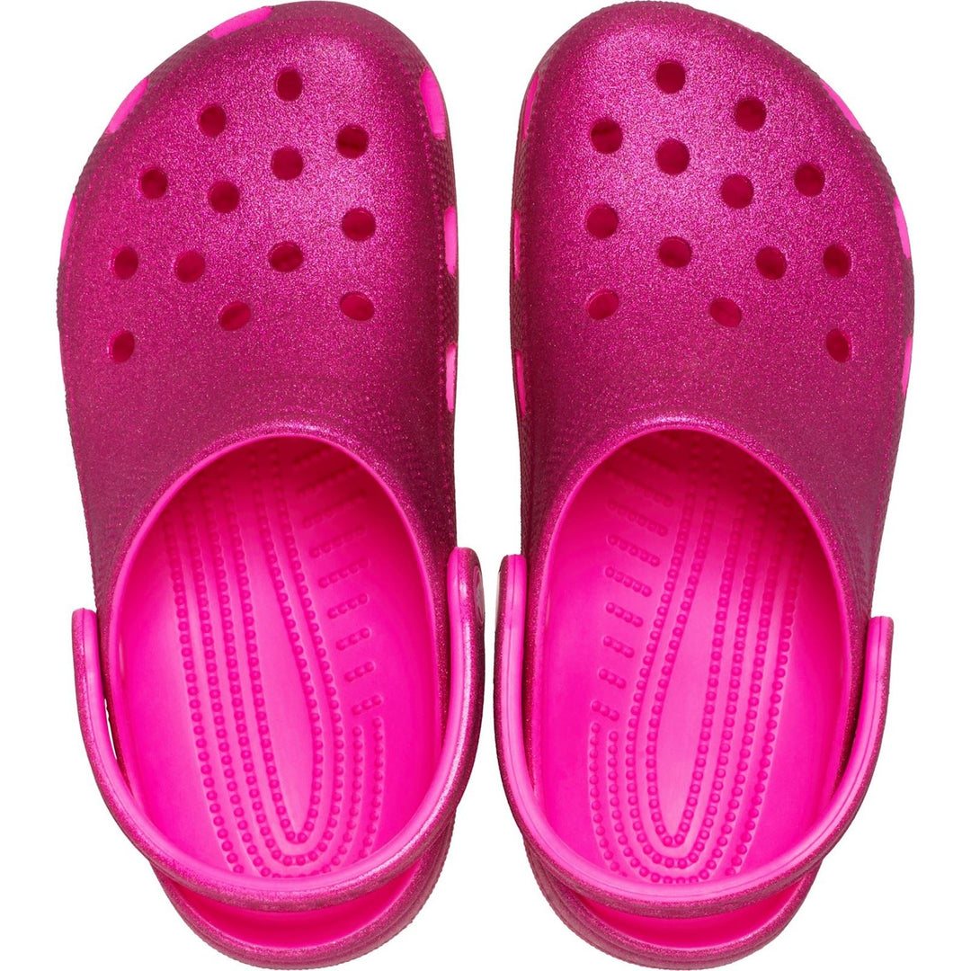 Unisex Wide Fit Crocs 205942 Glitter Clog Sandals