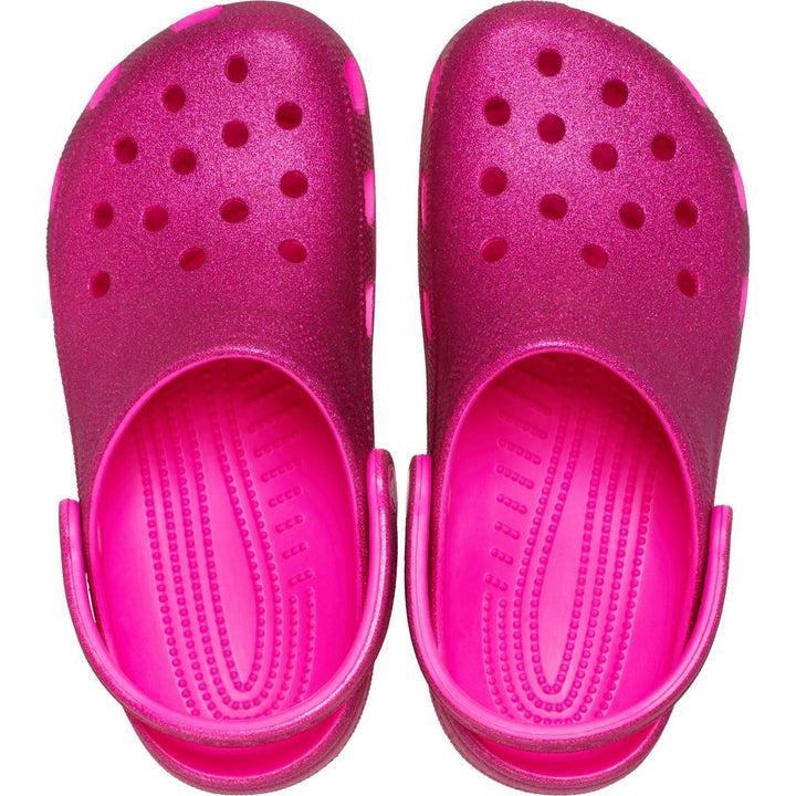 Unisex Wide Fit Crocs 205942 Glitter Clog Sandals