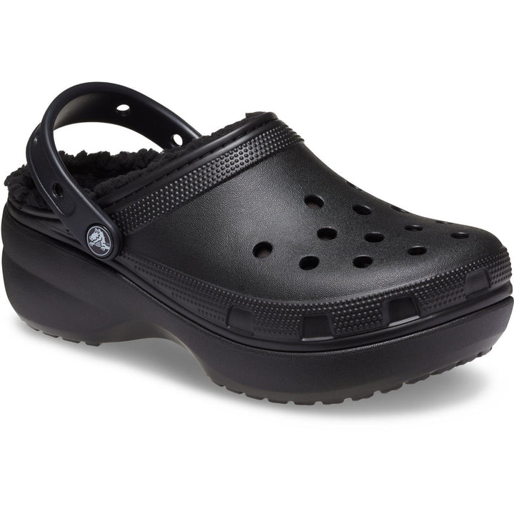 Women's Wide Fit Crocs 207938 Classic Platform Lined Clog Sandals