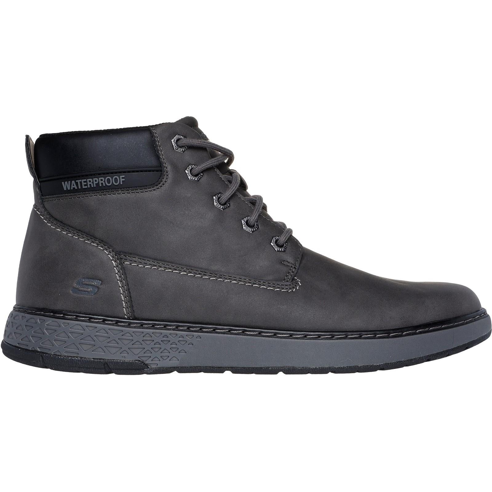 Men's Relaxed Fit Skechers 205235 Garlan Deno Waterproof Boots