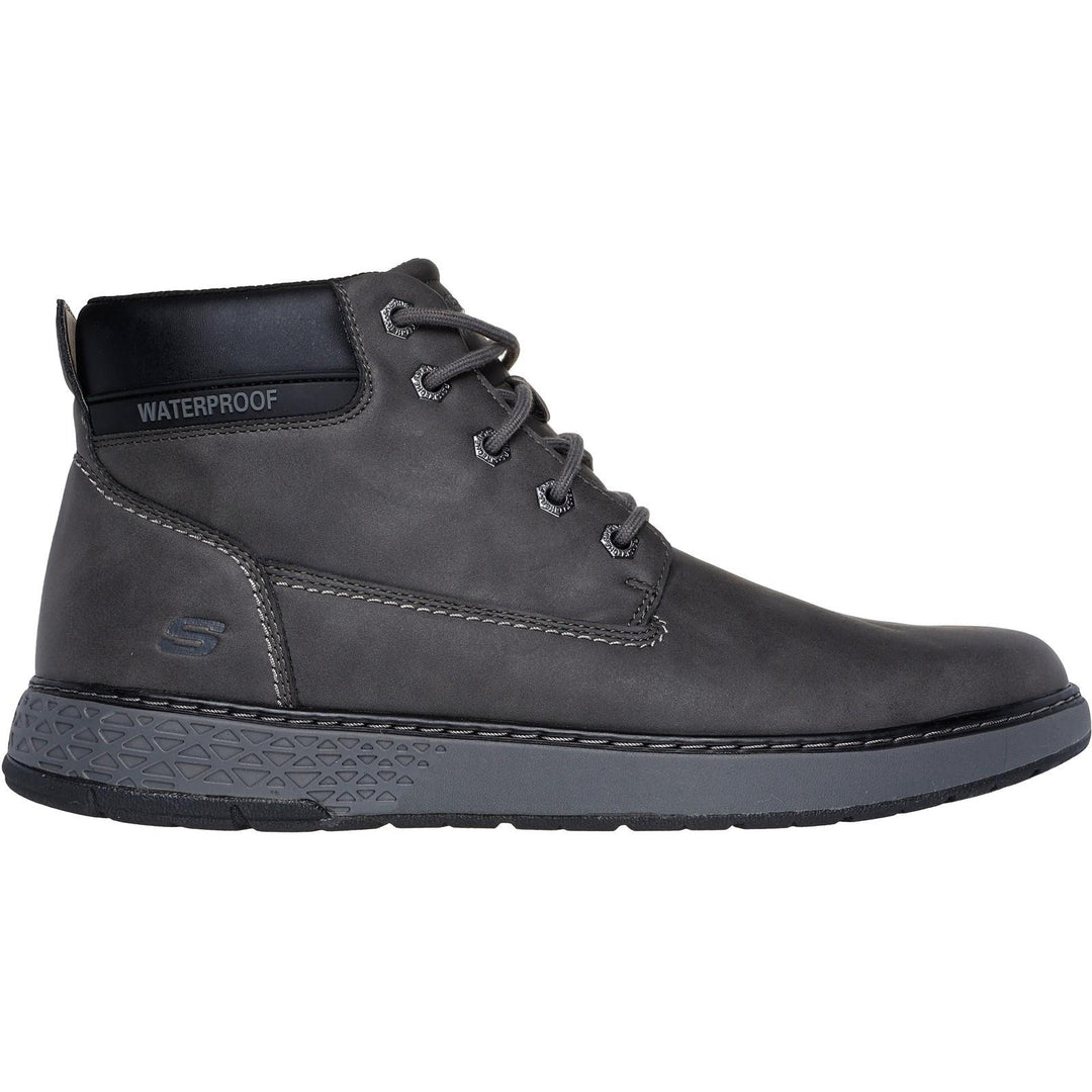 Men's Relaxed Fit Skechers 205235 Garlan Deno Waterproof Boots