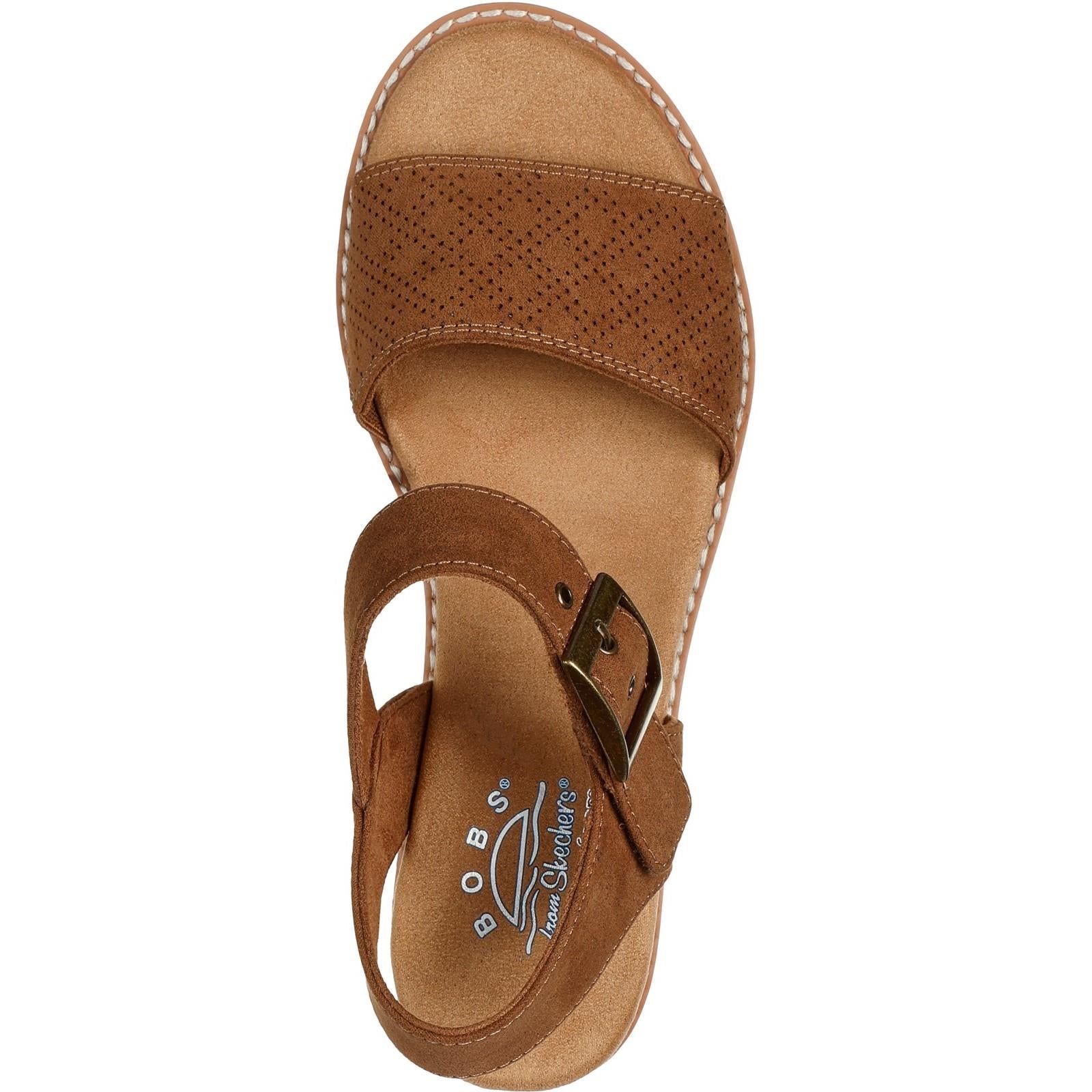 Women's Wide Fit Skechers 114147 Bobs Desert Kiss Serendipitous