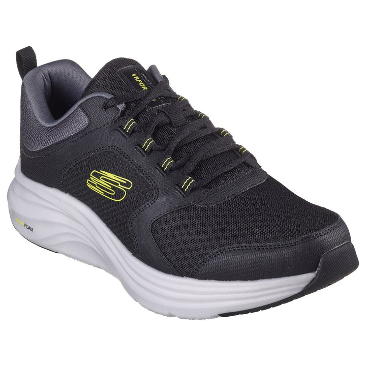 Men's Wide Fit Skechers 232628 Vapor Foam Sneakers - Black/Lime