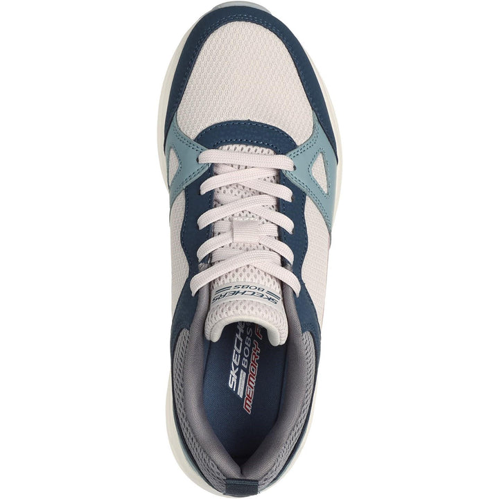 Womens Wide Fit Skechers 117268 Bobs Sparrow 2.0 Retro Clean Sneakers