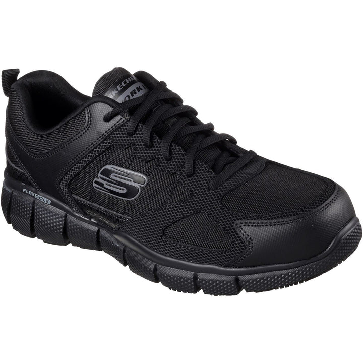 Men's Wide Fit Skechers 77152EC Telphin Sanphet Slip Resistant Sneakers