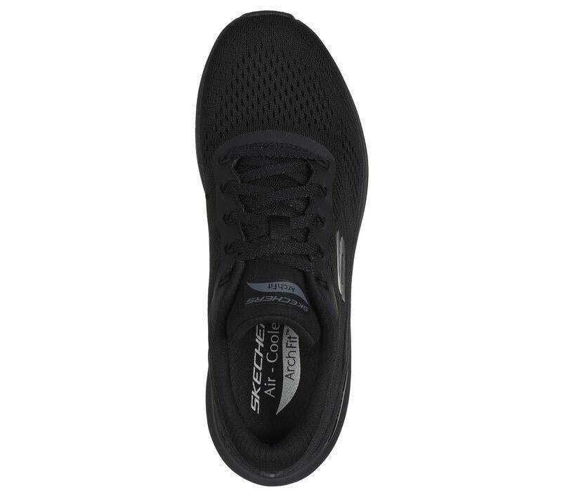 Women's Wide Fit Skechers 150051 Arch Fit 2.0 Big League Sneakers - Black