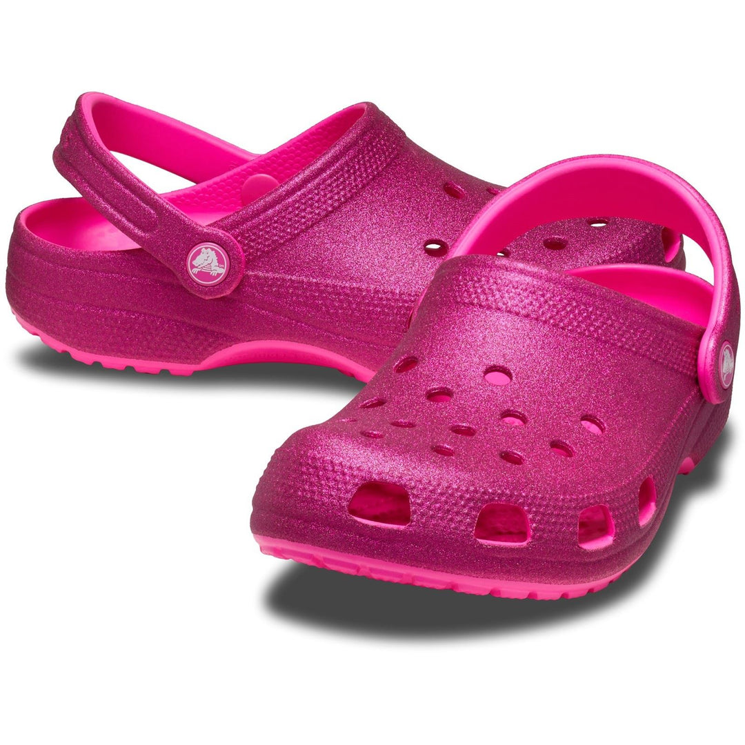 Unisex Wide Fit Crocs 205942 Glitter Clog Sandals