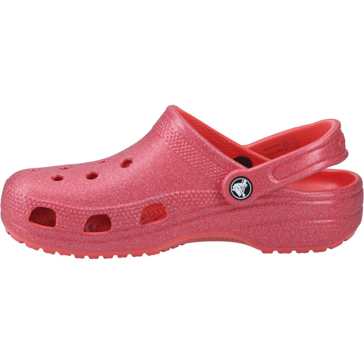 Unisex Wide Fit Crocs 205942 Glitter Clog Sandals