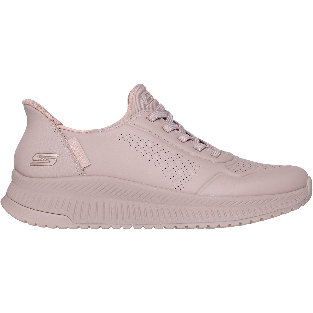 Women's Wide Fit Skechers 117740 Slip-ins Bobs Squad 4 Key Look Sneakers