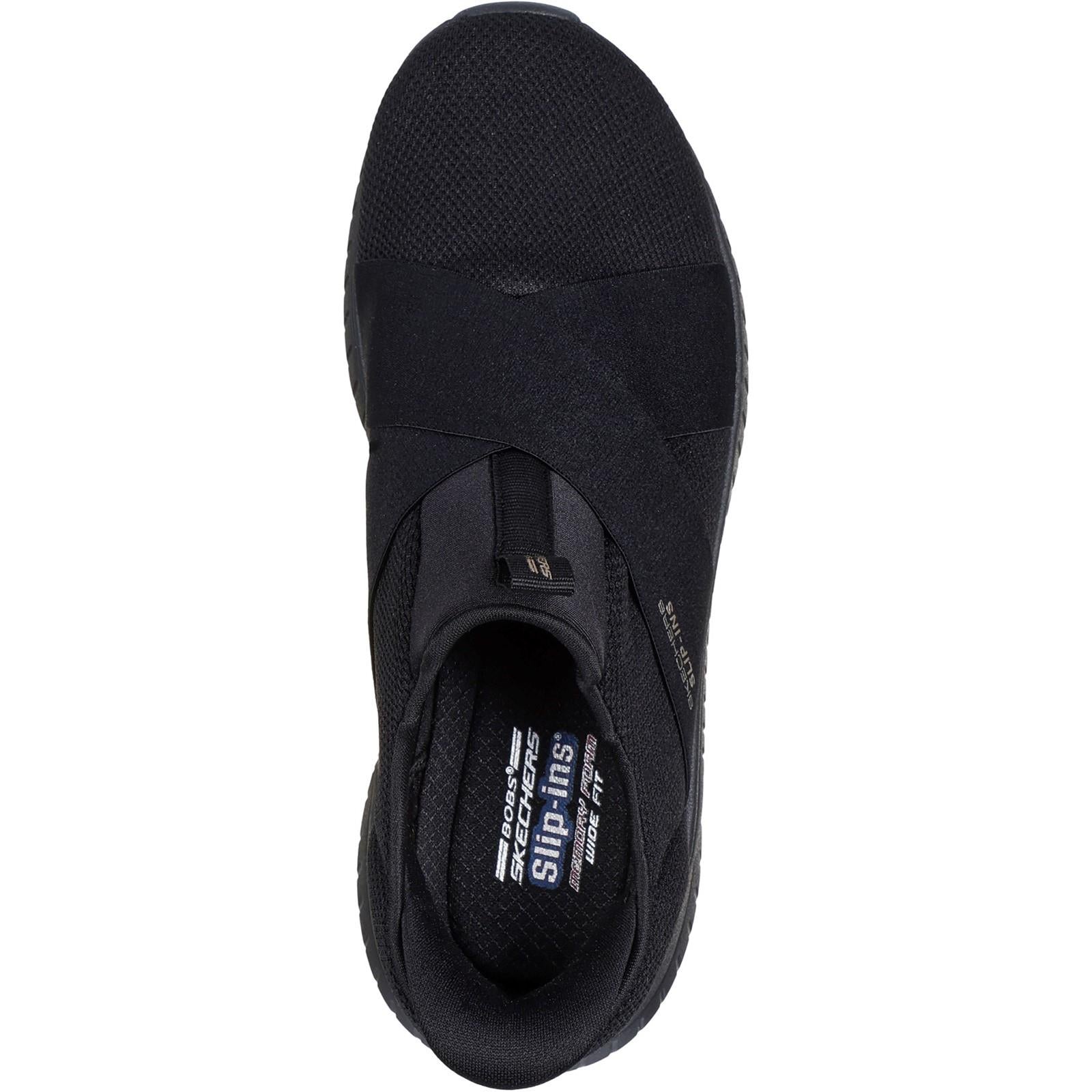 Women's Wide Fit Skechers 117505 Slip-ins Bobs Sport Squad Chaos