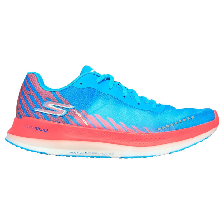 Women's Wide Fit Skechers 172004 Go Run Razor Excess Sports Sneakers