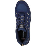 Men's Wide Fit Skechers 200127EC Malad II Safety Sneakers - Navy/Tan