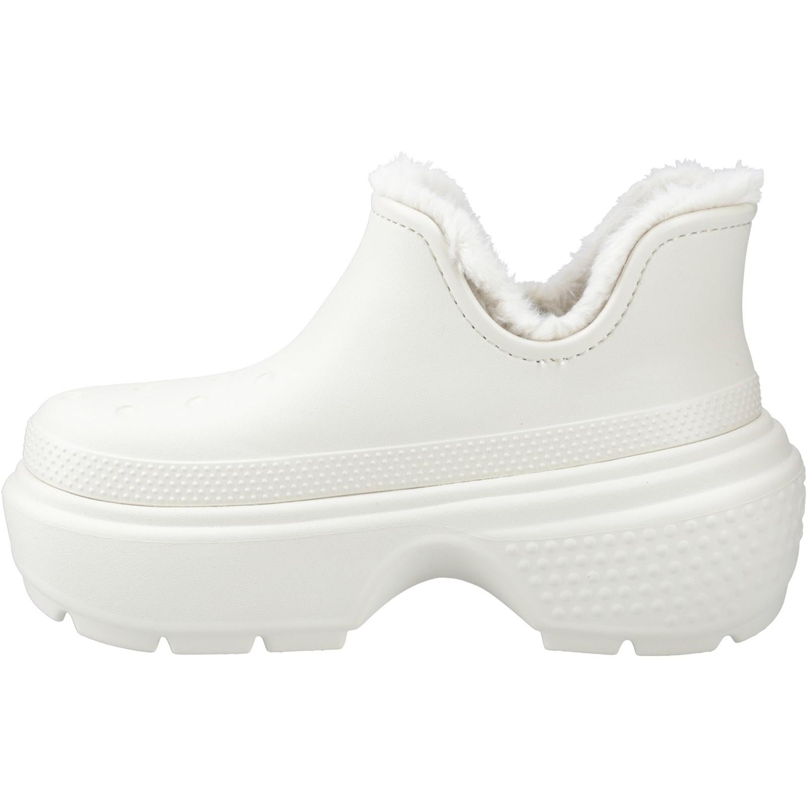 靴 crocs shortyessa synth suede boot khaki Crocs stomp lined shorty boot in cream | ASOS