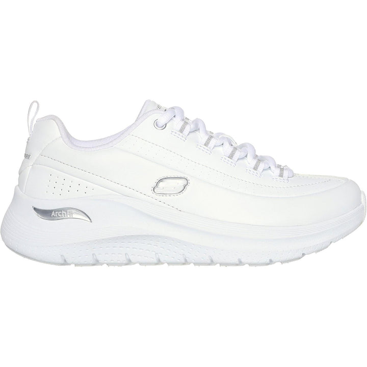 Women's Wide Fit Skechers 150061 Arch Fit 2.0 Star Bound Sneakers