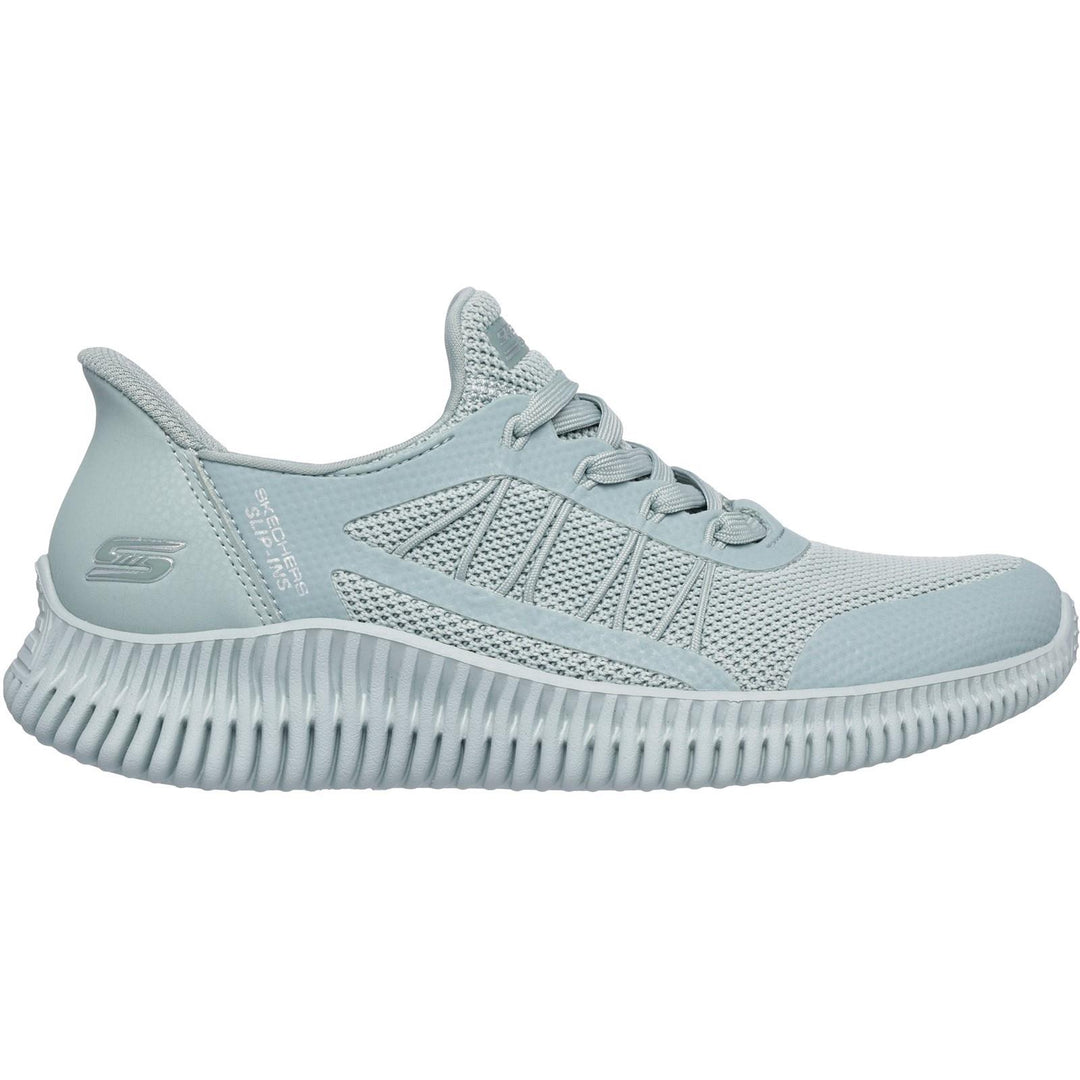 Women's Wide Fit Skechers 117413 Slip-ins Bobs Geo Lite Divine Pace Sneakers