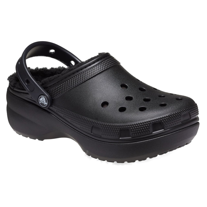 Women's Wide Fit Crocs 207938 Classic Platform Lined Clog Sandals