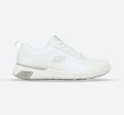 Women's Wide Fit Skechers 108010EC Marsing Gmina Slip Resistant Sneakers - White