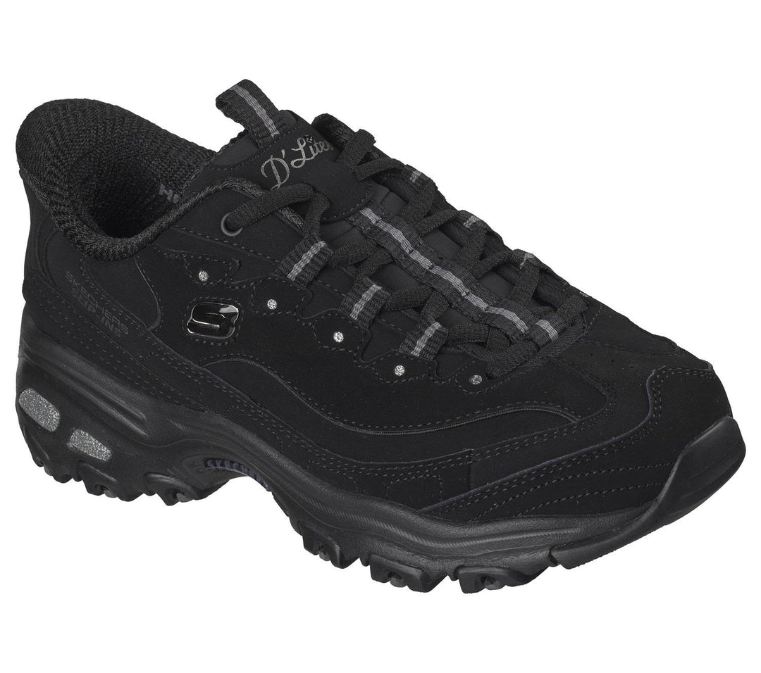 Women's Wide Fit Skechers 150543 Slip-ins D'Lites Classic Remix