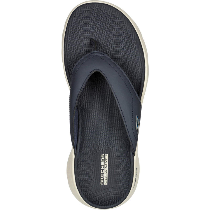 Men's Relaxed Fit Skechers 229202 Go Walk Flex Vallejo Sandals - Navy