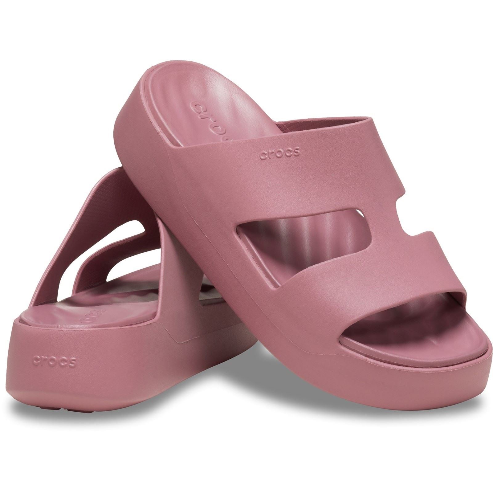 コップ Women's Crocs 209409 Getaway Platform H-Strap Slippers | Crocs