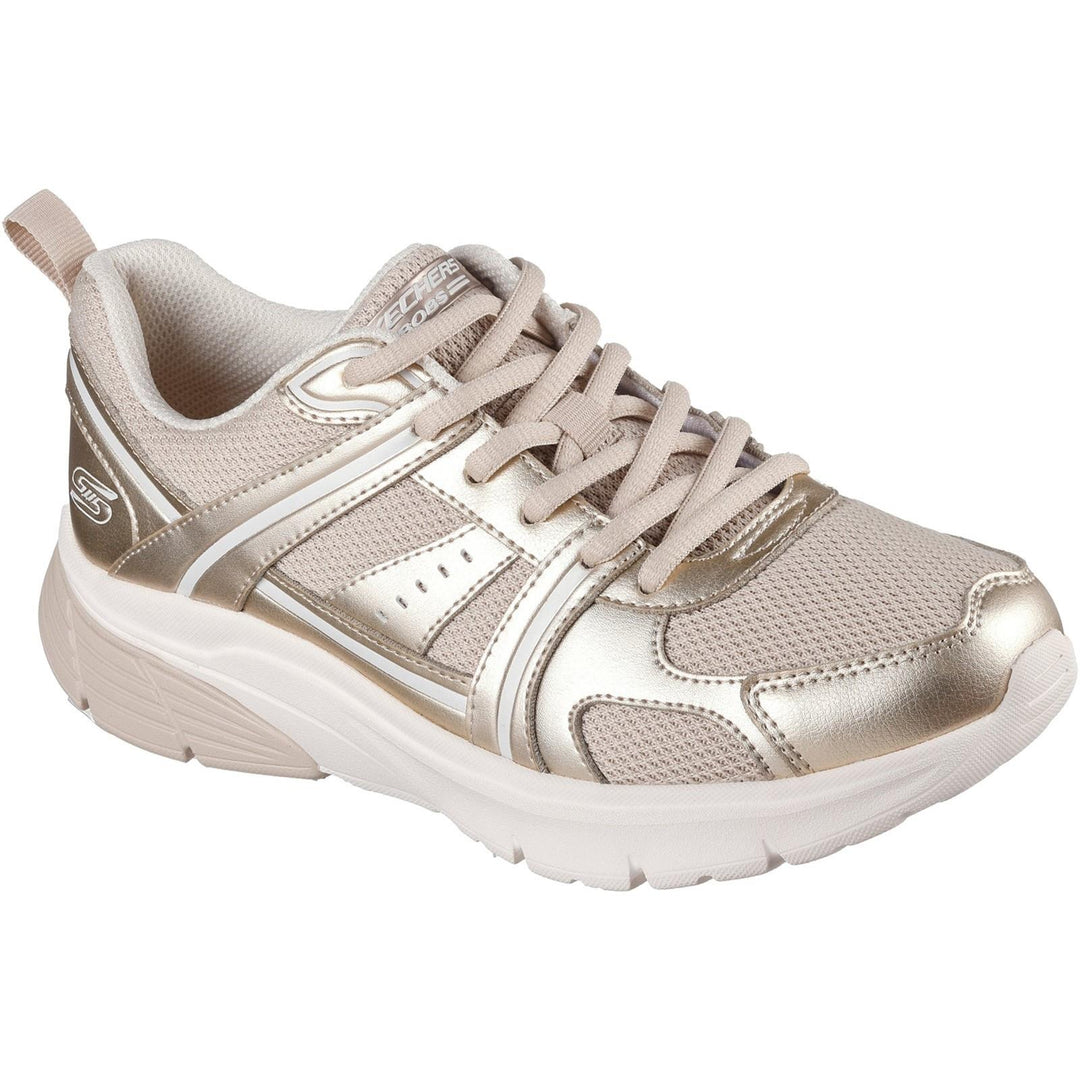 Women's Wide Fit Skechers 117770 Bobs Vamos Sneakers