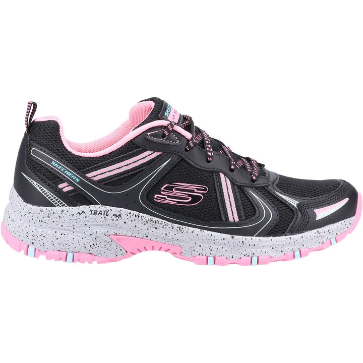 Women's Wide Fit Skechers 149820  Hillcrest Vast Adventure Sneakers - Black/Hot Pink