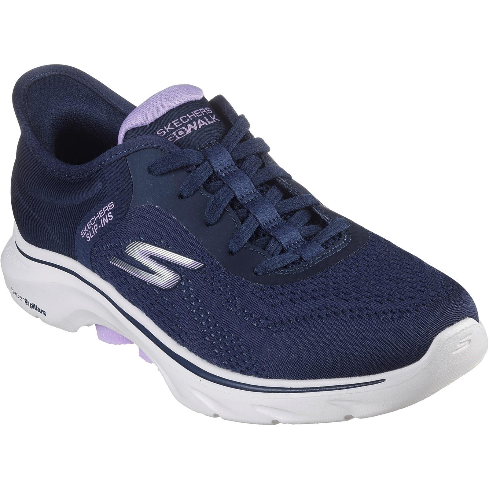 (・○・。)  Women's Wide Fit Skechers 125233 Slip-ins Go Walk 7 Valin Sneakers