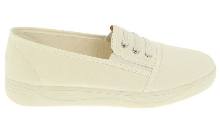 Womens Wide Fit DB Coup Canvas