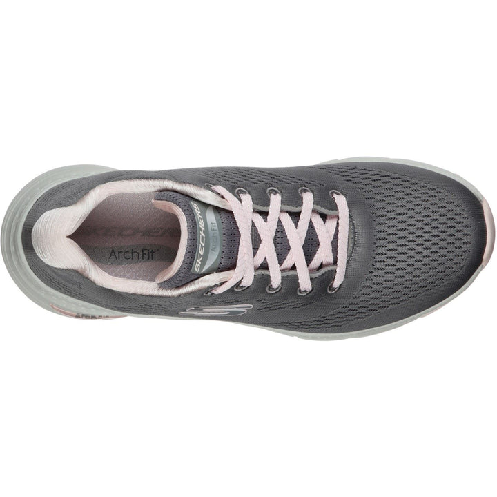 Women's Wide Fit Skechers 149057 Unny Outlook Sports Sneakers - Grey/Pink