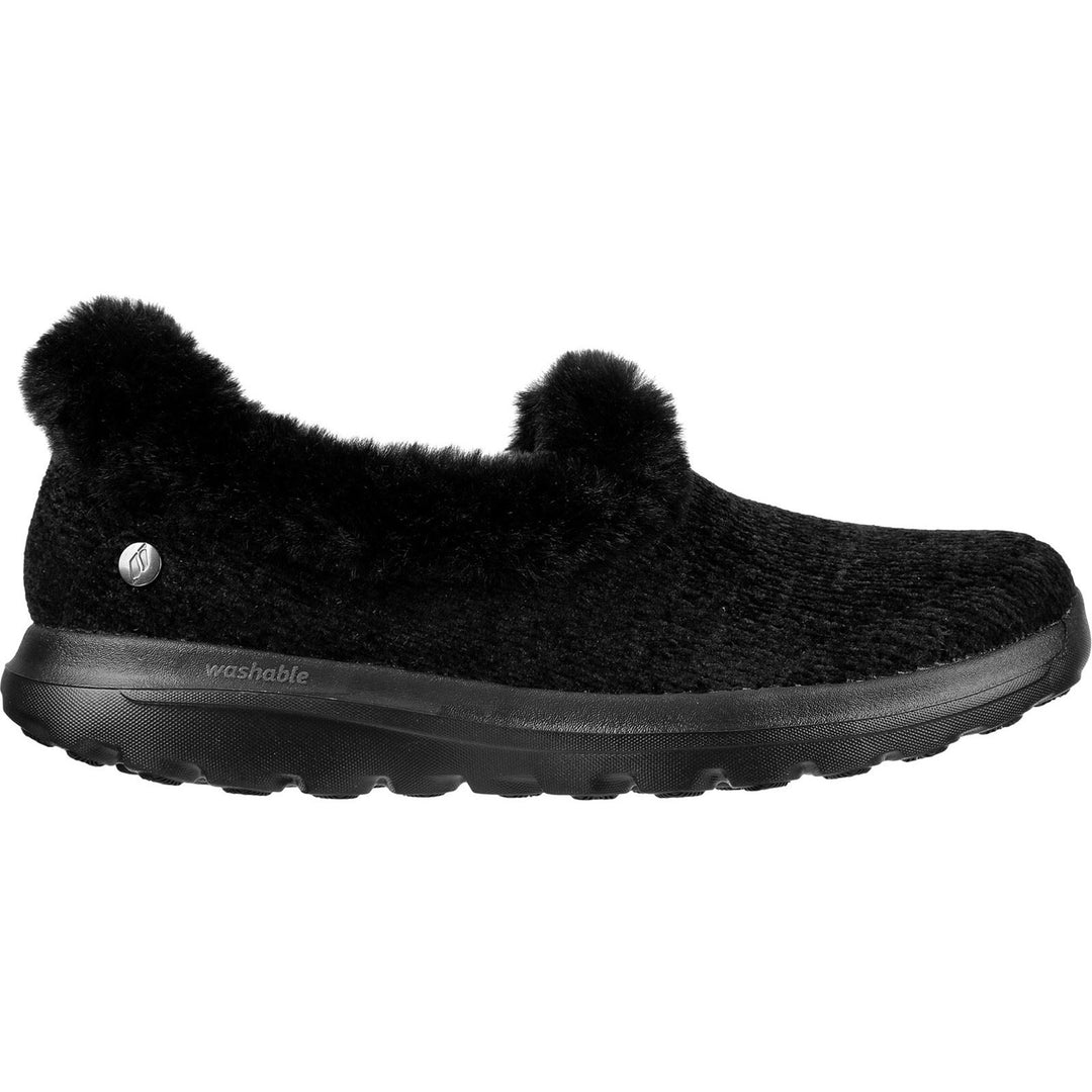 Women's Wide Fit Skechers 175051 Go Walk Lounge Slippers