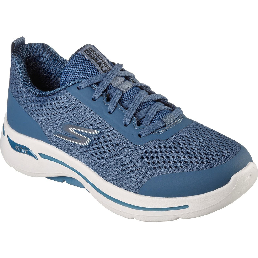 Women's Wide Fit Skechers 124404 Go Walk Arch Fit Motion Breez Sneakers