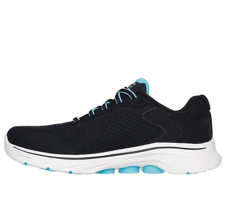 Women's Wide Fit Skechers 125215 Go Walk 7 Cosmic Waves Sneakers